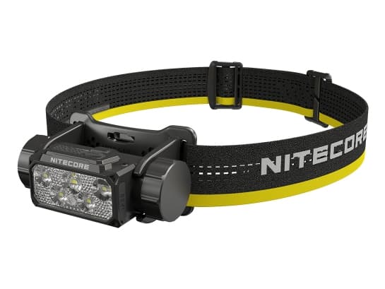 Nitecore HC70 UHE, Pannbandsficklampa, Svart, Gjuten aluminium, Knappar, 1,5 m, IP68 Svart