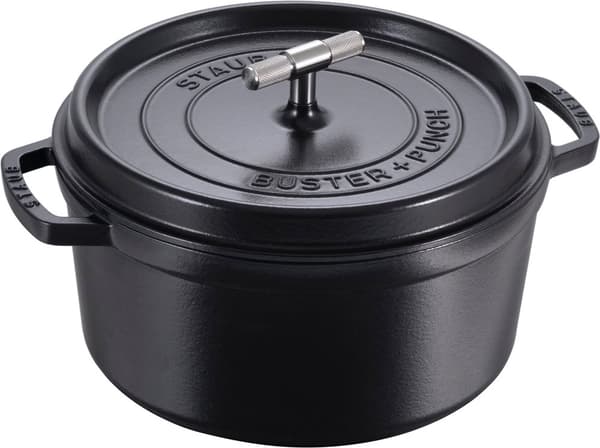 Staub - Buster + Punch Cocotte - Black - 28 cm