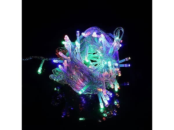 LED-joulukuusen valot - 5m/50 valoa monivärinen/monivärinen paristokäyttöinen 3xAA EHD-LS02