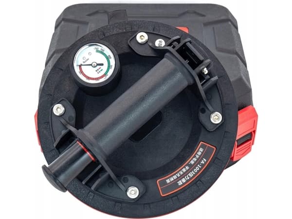 Holder-vakuum sugekopp for glass med trykkmåler 200mm 170kg (10)