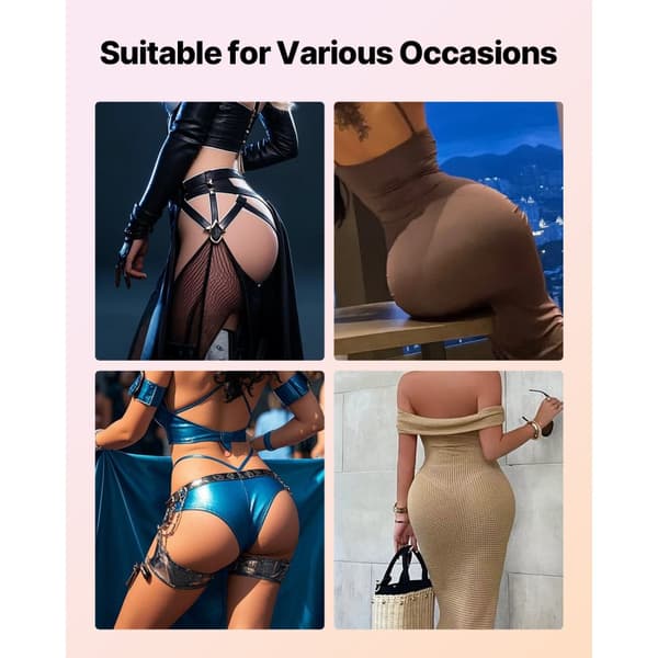 Silikonrumphöjare Shapewear Trosa, För Crossdressare och Drag Queens, Hoftförstärkare