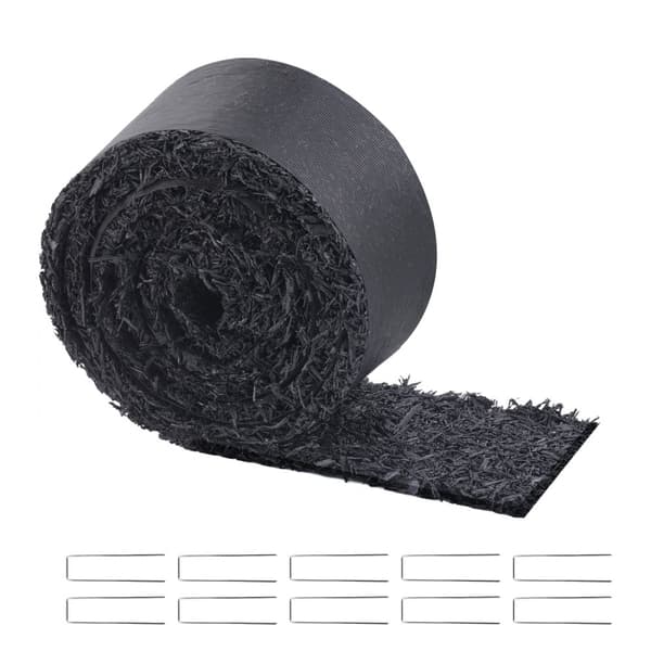 Gummi Mulch Rulle til Landskabspleje, 120 x 4,5, Gummi Mulch Mat Sti, Skridsikker, Vejrbestandig