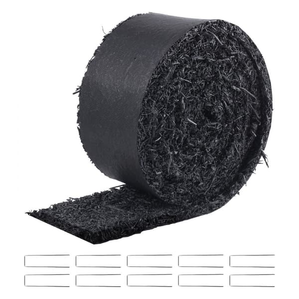 Gummi Mulch Rulle til Landskabspleje, 120 x 4,5, Gummi Mulch Mat Sti, Skridsikker, Vejrbestandig