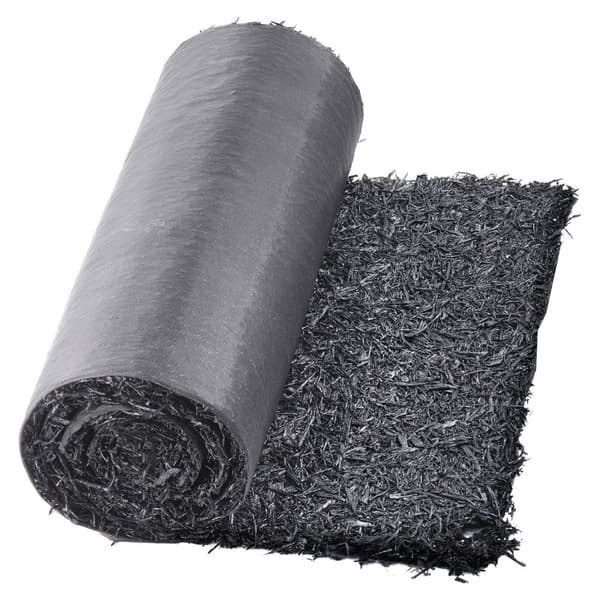 2 Rullar Gummi Mulch Rulle, landskapsarkitektur, 96 x 22 tum Gummi Mulch Matta, hållbar, lätt att installera
