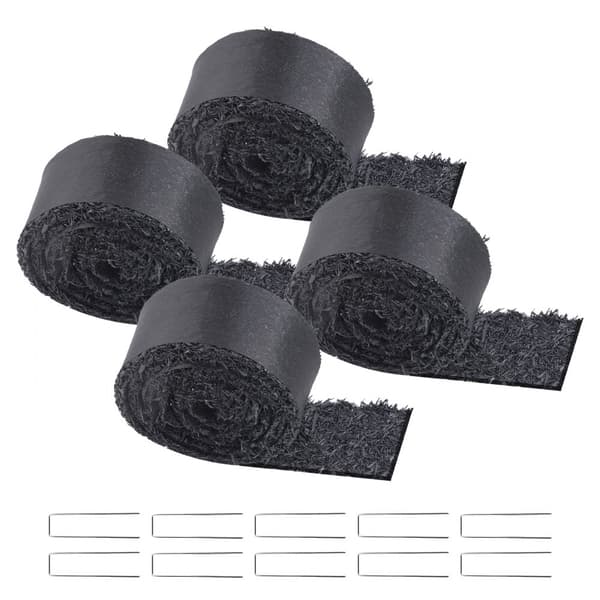 Gummimulchrulle 4-Pack, Landskapsarkitektur Matta 120x4,5 tum, Långvarig och Miljövänlig Gummimulchmatta
