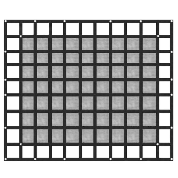 10 Mil Muovilevyrulla, 10 x 100 FT, Raskaskäyttöinen Polyeteeni, Musta