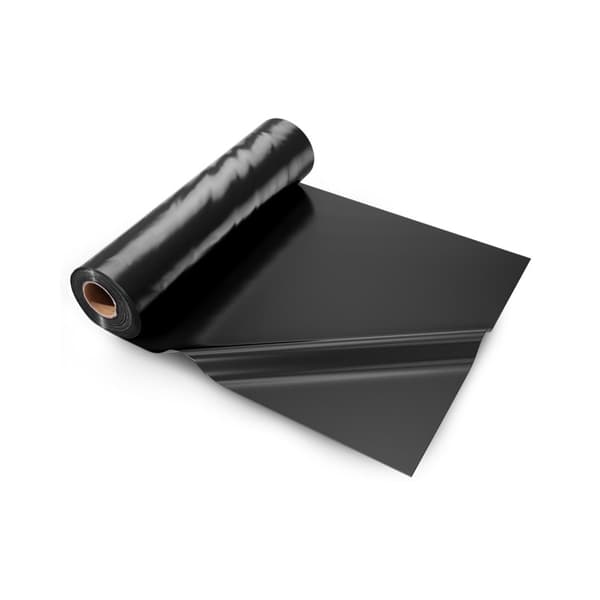 10Mil Plastfolierulle, 20 x 100 FT, Tungt Polyeten Svart, Högkvalitativ, Tålig, Vattentät