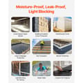 Miniatyrbillede 4 af 11: 10Mil Plastfolierulle, 10 x 65 FT, Heavy Duty Film, Sort/Hvid