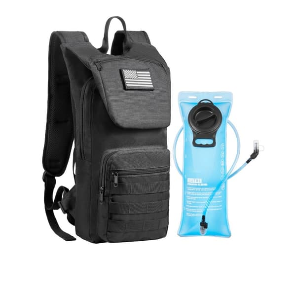 Taktisk Molle Hydration Pack Rygsæk, 3L TPU Vandblære, Ideel til Cykling og Vandreture