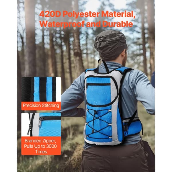 3L Hydration Pack Reppu, TPU Vesirakkoreppu, Pyöräilyyn, Patikointiin, Juoksuun ja Leirintään