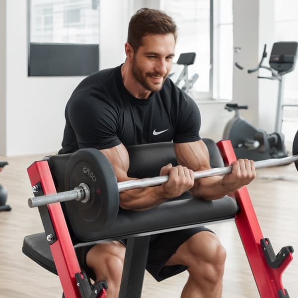 Prædikant Curl Bænk, Justerbar Hjem Gym, Biceps Maskine, Barbell Udstyr til Styrketræning