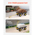 Miniatyrbillede 3 af 11: Stål Havevogn, 900lb Kapacitets, Heavy Duty Gårdsvogn, 10 tommer Dæk, Robust og Effektivt Design