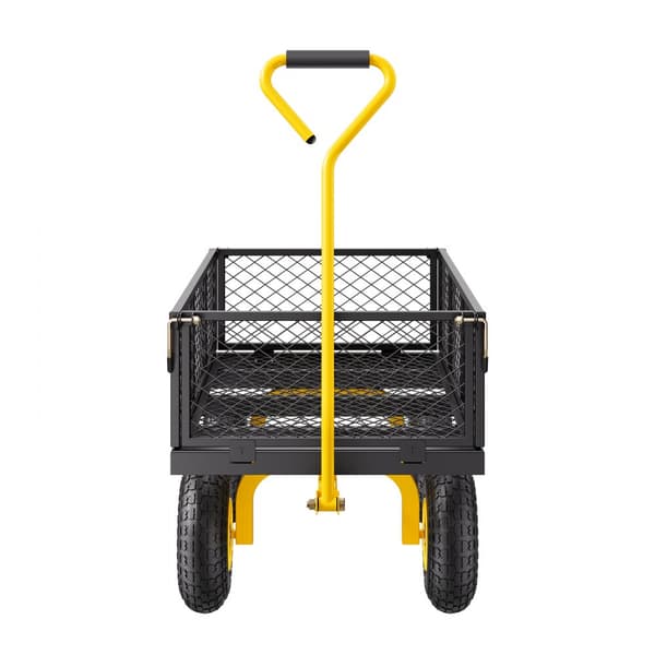 Stål Havevogn, 900lb Kapacitets, Heavy Duty Gårdsvogn, 10 tommer Dæk, Robust og Effektivt Design