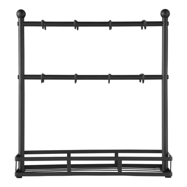 Kaffekrus Holder, Bordplade 16 Kroge Kopstativ, Med Opbevaringsbund