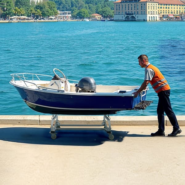 PWC Dolly Båtvagn, Vattenscooter Ställning, 1300 lbs Kapacitet, Jet Ski Förvaring