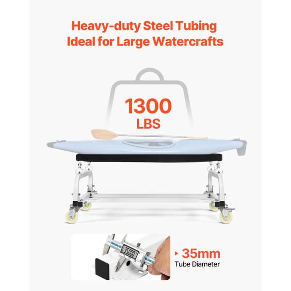PWC Dolly Båtvagn, Vattenscooter Ställning, 1300 lbs Kapacitet, Jet Ski Förvaring