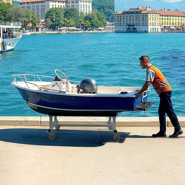 Vandfartøj PWC Dolly Boat, 1800 lbs Kapacitet Jetski Stand, Opbevaringsvogn til Både