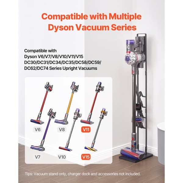 Dyson Multi-Modelsin tyhjiöteline, säilytysteline pidikkeelle, 4 koukulla