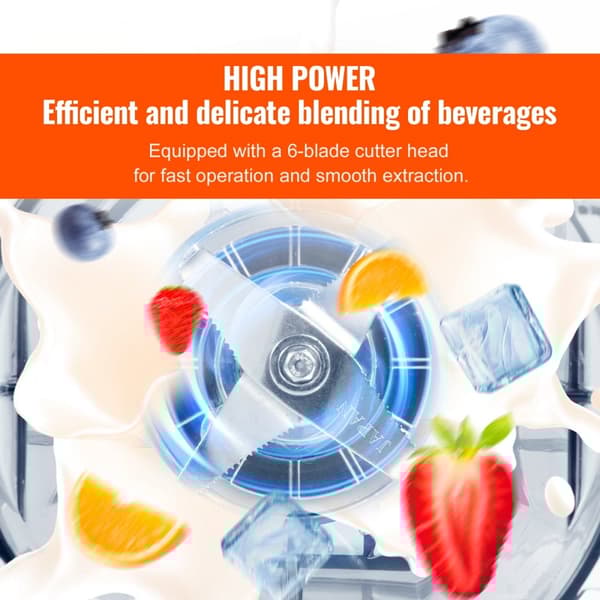 Professionel Blender, Kommerciel Bordblender, 68 oz, til Smoothies og Shakes.