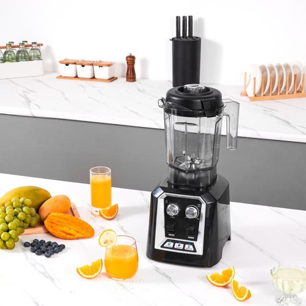Professionell Blender Kommersiell, Bänkskiva Mixers 68 oz, Smoothies och Shakes