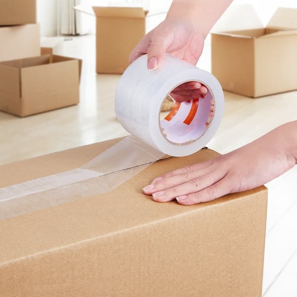 Klar Packtejp 24 Rullar, 65 Yards, Kraftig Klar Packtejp 2,7 Mil, Långvarig och Tålig