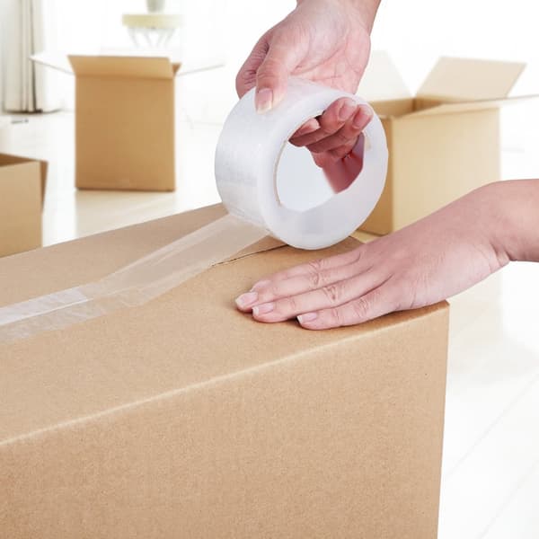 Packtejp 24 Rullar, 65 Yards, Heavy Duty Överlägsen 2,7 Mil, Genomskinlig Förpackningstejp