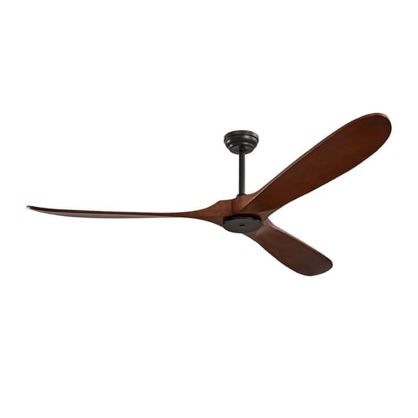 72'' Træbladsventilator, Uden Lys, Fjernbetjening, Vendbar Motor, Valnød Finish