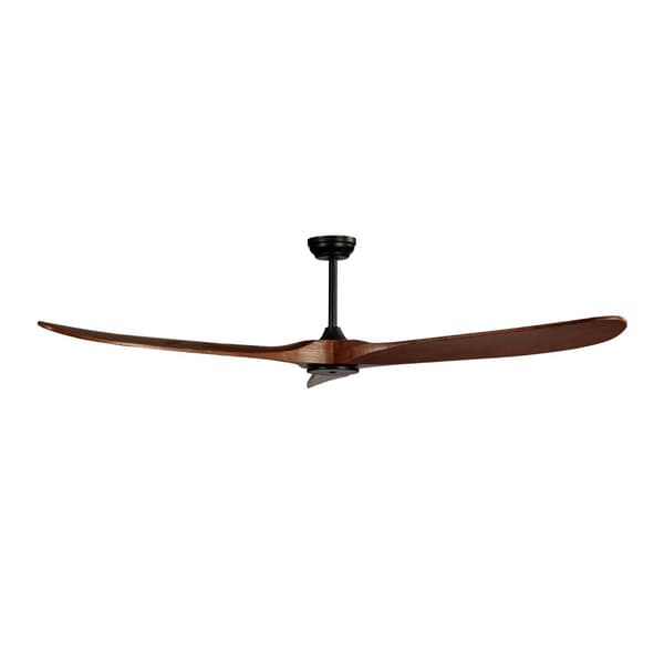 72'' Træbladsventilator, Uden Lys, Fjernbetjening, Vendbar Motor, Valnød Finish