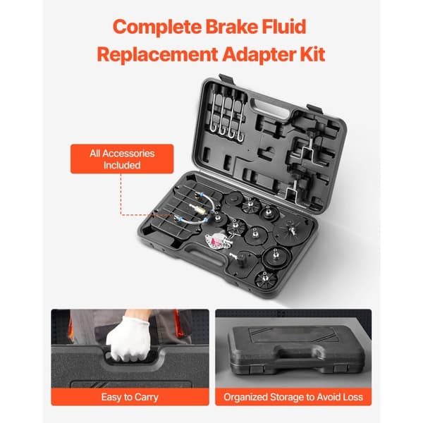 Jarruilmaussovitinsarja, 12 kpl Brake Master Bleeder Kit, sopii useimpiin ajoneuvoihin