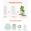 Miniatyrbillede 6 af 11: A-Frame Agurk Espalier, 39x32 Sammenfoldelig Metal, Haveespalier til Planter og Grøntsager