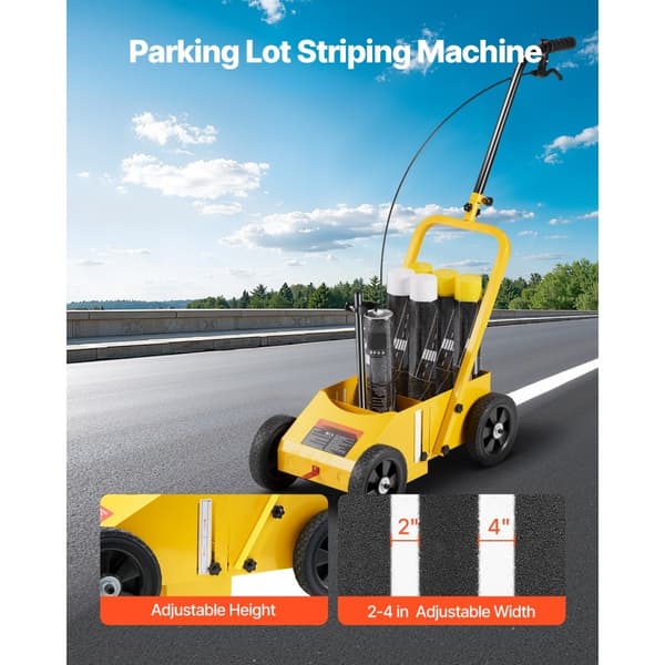 Linjemarkeringsmaskin för Striping, 24 x 13 x 35,4 tum, Gula Striping Maskin