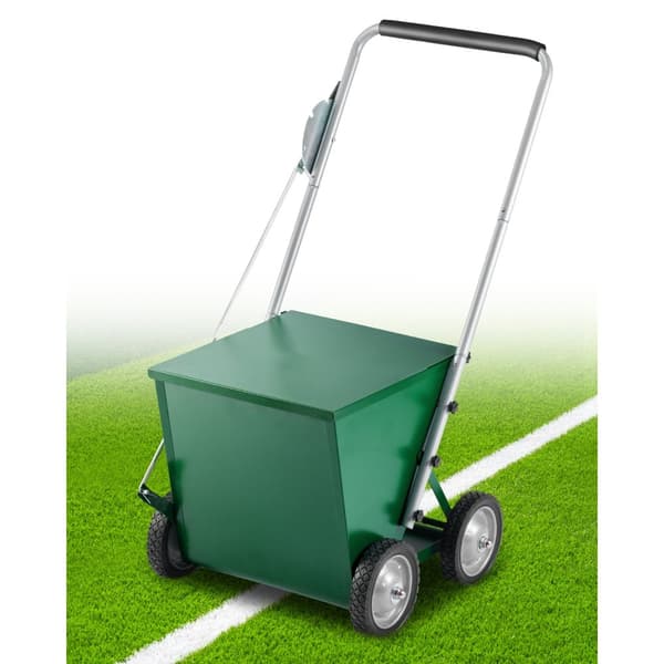 Tørt linjemarkør, 4-hjulet model, 2 eller 4 i linjer, Heavy Duty stål, Chalker 65 lbs