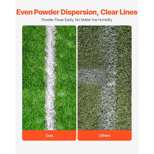 Tørline Marker 2-hjulet, stål Chalker, 2 eller 4 i linjer, tung duty, 25 lbs