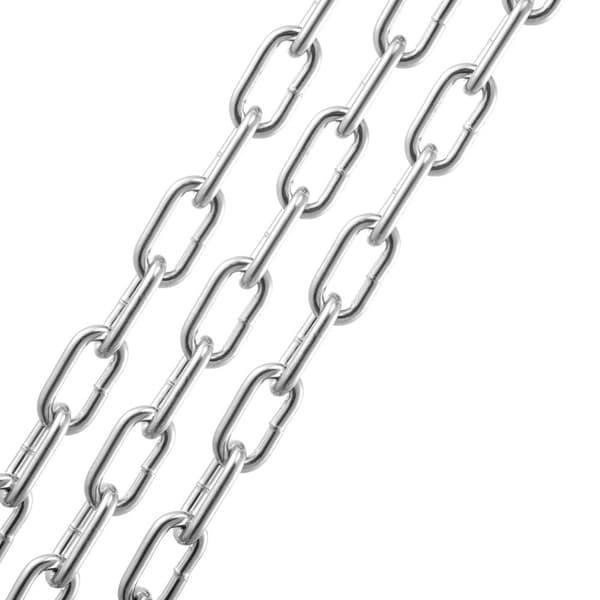 Zinkbelagt Proof Coil-kæde, Carbon Steel Chain Sling 3/16 x 100', 1100lbs, høj trækstyrke