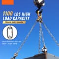 Miniatyrbillede 2 af 11: Zinkbelagt Proof Coil-kæde, Carbon Steel Chain Sling 3/16 x 100', 1100lbs, høj trækstyrke