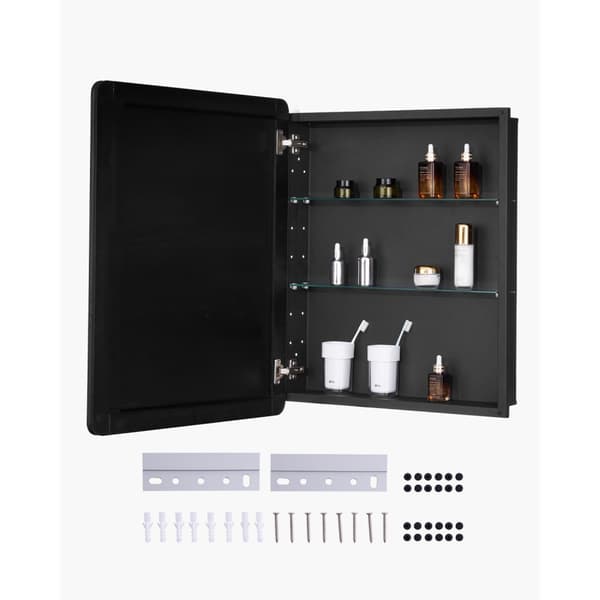 Medicinskab 24x30, Spejl Medicinskab, Justerbare Hylder
