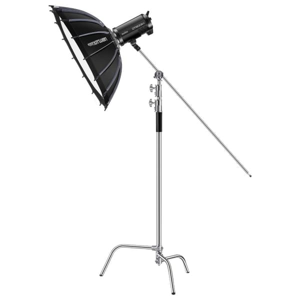 C Stand Max, Fotograferingslys Stander, Højde 10,83 ft/330 cm, Rustfrit Stål