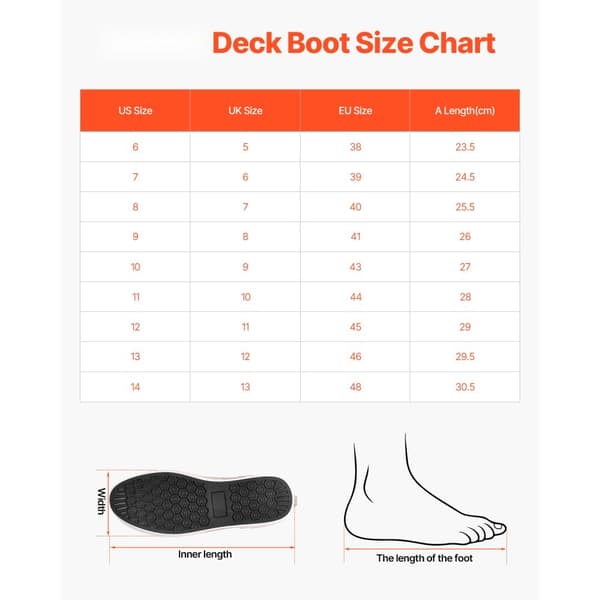 Ankel Deck Boots, Herrarbetsskyddad Regnstövlar, Vattentät, Halkresistent, Storlek 42 EU