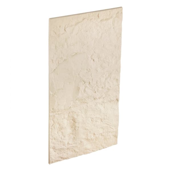 3D Vægpaneler, 4 pakke 48x24'', PU Stone-Look, 32 Kvadratfods Dækning, Stengul