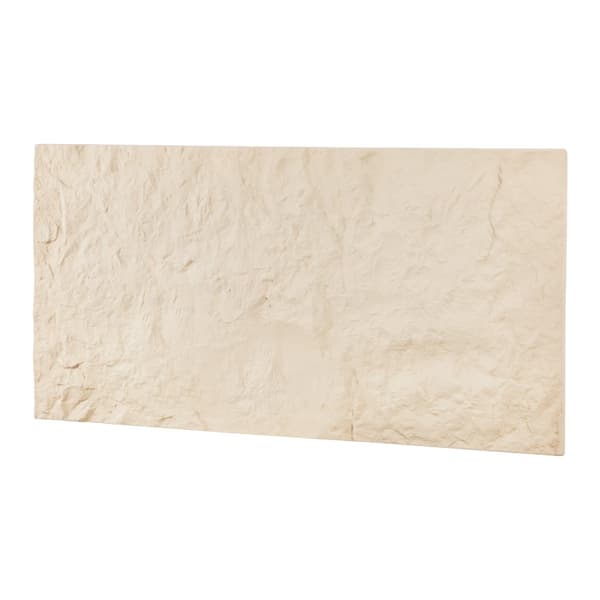 3D Vægpaneler, 4 pakke 48x24'', PU Stone-Look, 32 Kvadratfods Dækning, Stengul