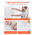 Miniatyrbillede 6 af 11: 3D Vægpaneler 33-pak, 11,81x11,81'' PVC, 32 Sq.Ft Dækningsområde, Diamant Hvid Farve