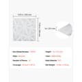 Miniatyrbillede 7 af 11: 3D Vægpaneler 33-pak, 11,81x11,81'' PVC, 32 Sq.Ft Dækningsområde, Diamant Hvid Farve