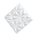 Miniatyrbillede 9 af 11: 3D Vægpaneler 33-pak, 11,81x11,81'' PVC, 32 Sq.Ft Dækningsområde, Diamant Hvid Farve