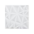 Miniatyrbillede 1 af 11: 3D Vægpaneler 33-pak, 11,81x11,81'' PVC, 32 Sq.Ft Dækningsområde, Diamant Hvid Farve
