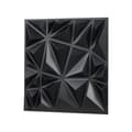 Miniatyrbillede 11 af 11: 3D Vægpaneler 33 Pak, 30x30cm PVC, 32 Sq.Ft Dækning, Diamant Sort