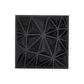 Miniatyrbillede 1 af 11: 3D Vægpaneler 33 Pak, 30x30cm PVC, 32 Sq.Ft Dækning, Diamant Sort