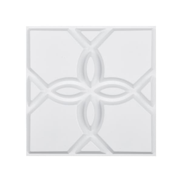 3D Vægpaneler, 33-pak 30x30cm PVC, 32 Sq.Ft dækning, Blomsterhvid