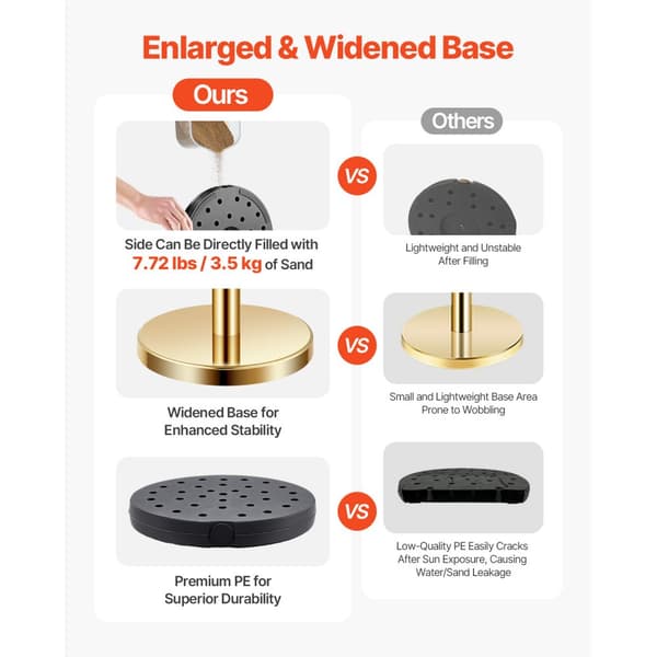 4 Stk Guld Stanchion Poster, 2 Røde Velvet Reb, Sandinjektion Hul Base, Holdbare, Elegante Design