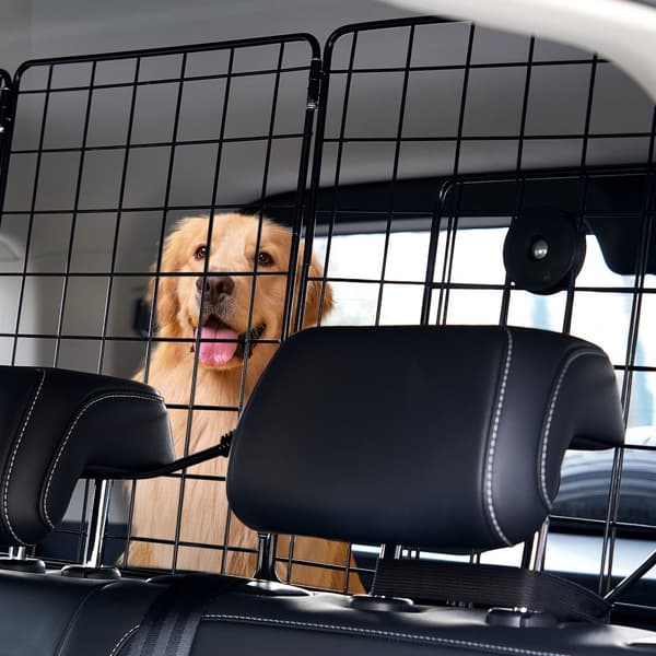 Hundbilbarriär 36,6-60, Justerbar Husdjursavdelare, för Lastutrymme