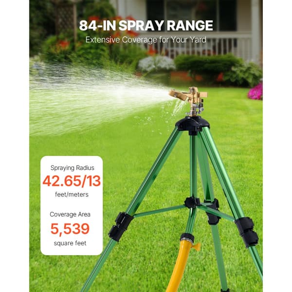 Stativsprinkler 2-pack, Heavy Duty grässprinkler, med G3/4 kontakt, robust kvalitet